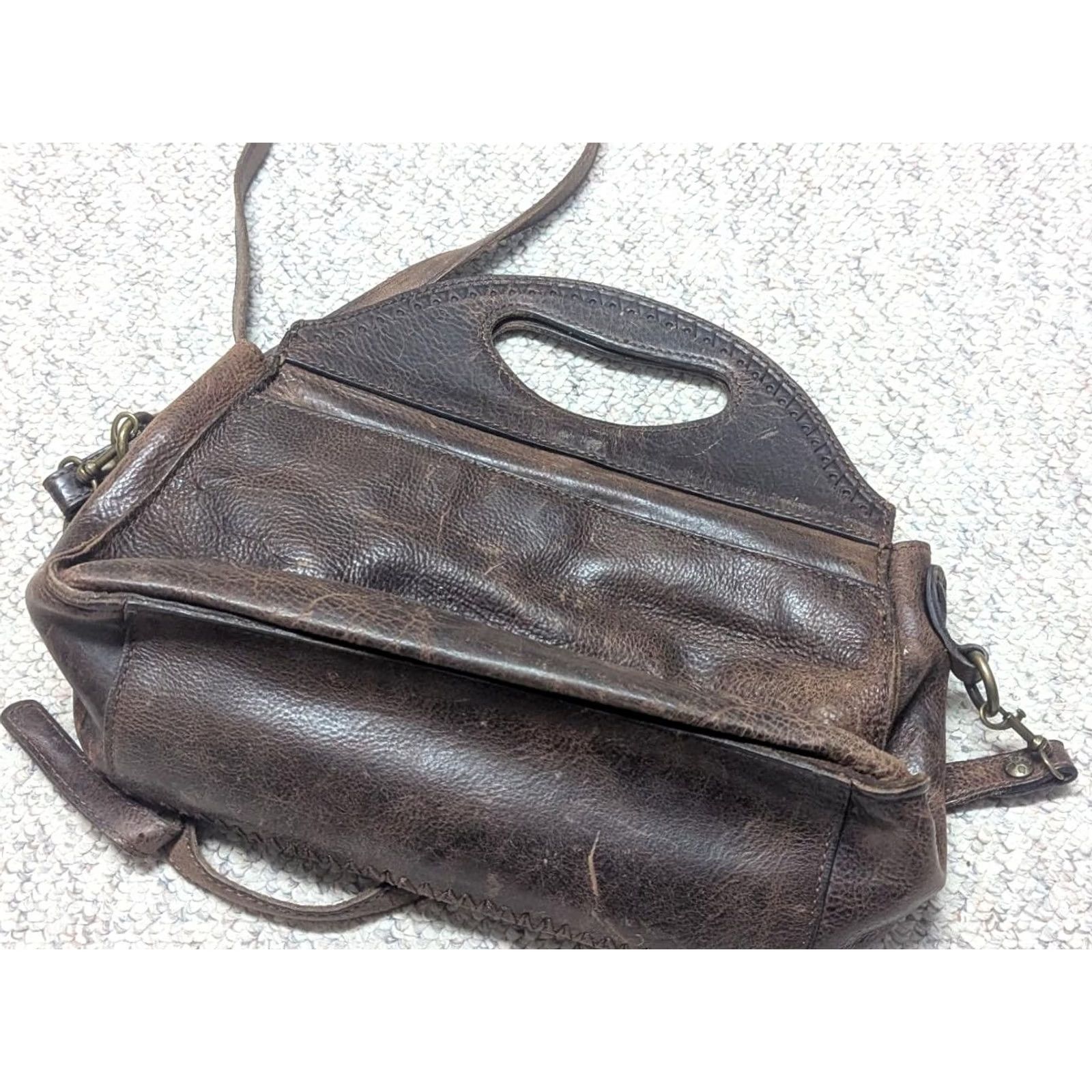 Patricia Nash VINTAGE Patricia Nash western purse bag brown italian leather tote medium women CHOOSE Size ONE SIZE - 5 Thumbnail