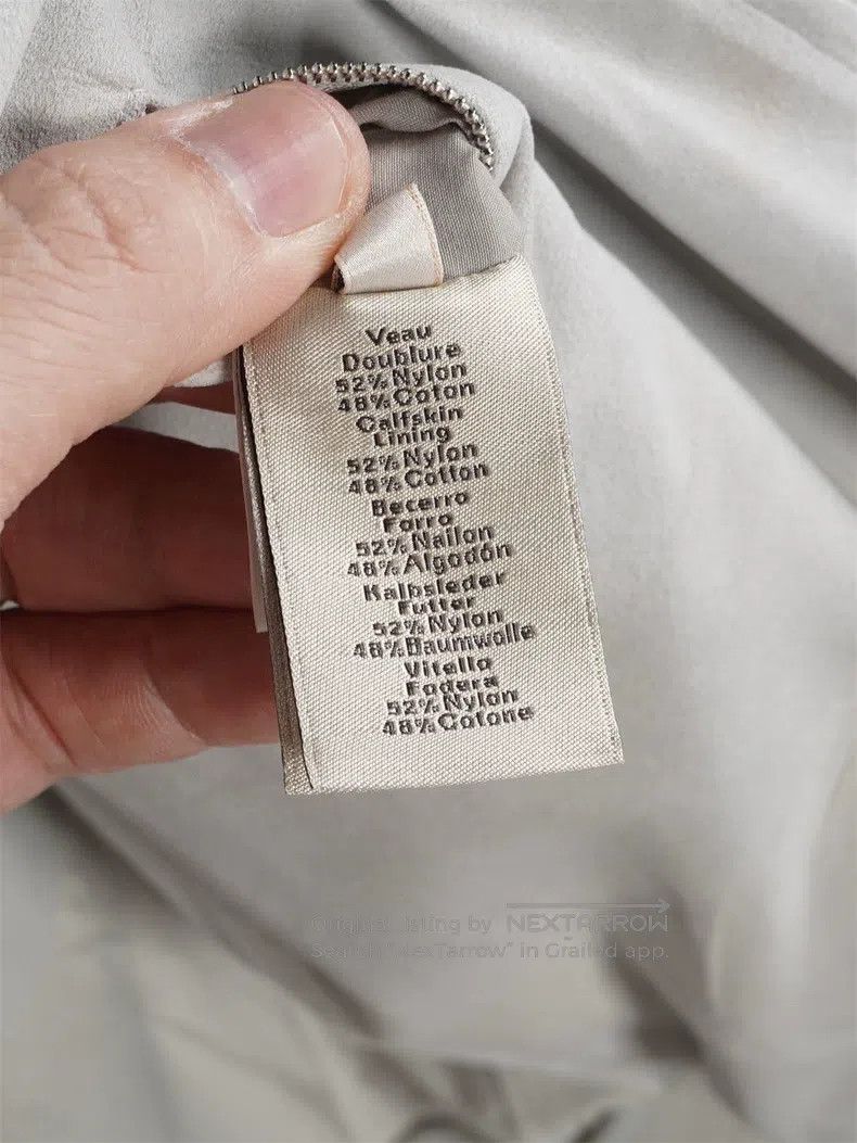 Hermes Hermes Men's Elephant Grey Baseball Leather Jacket Size US M / EU 48-50 / 2 - 9 Thumbnail