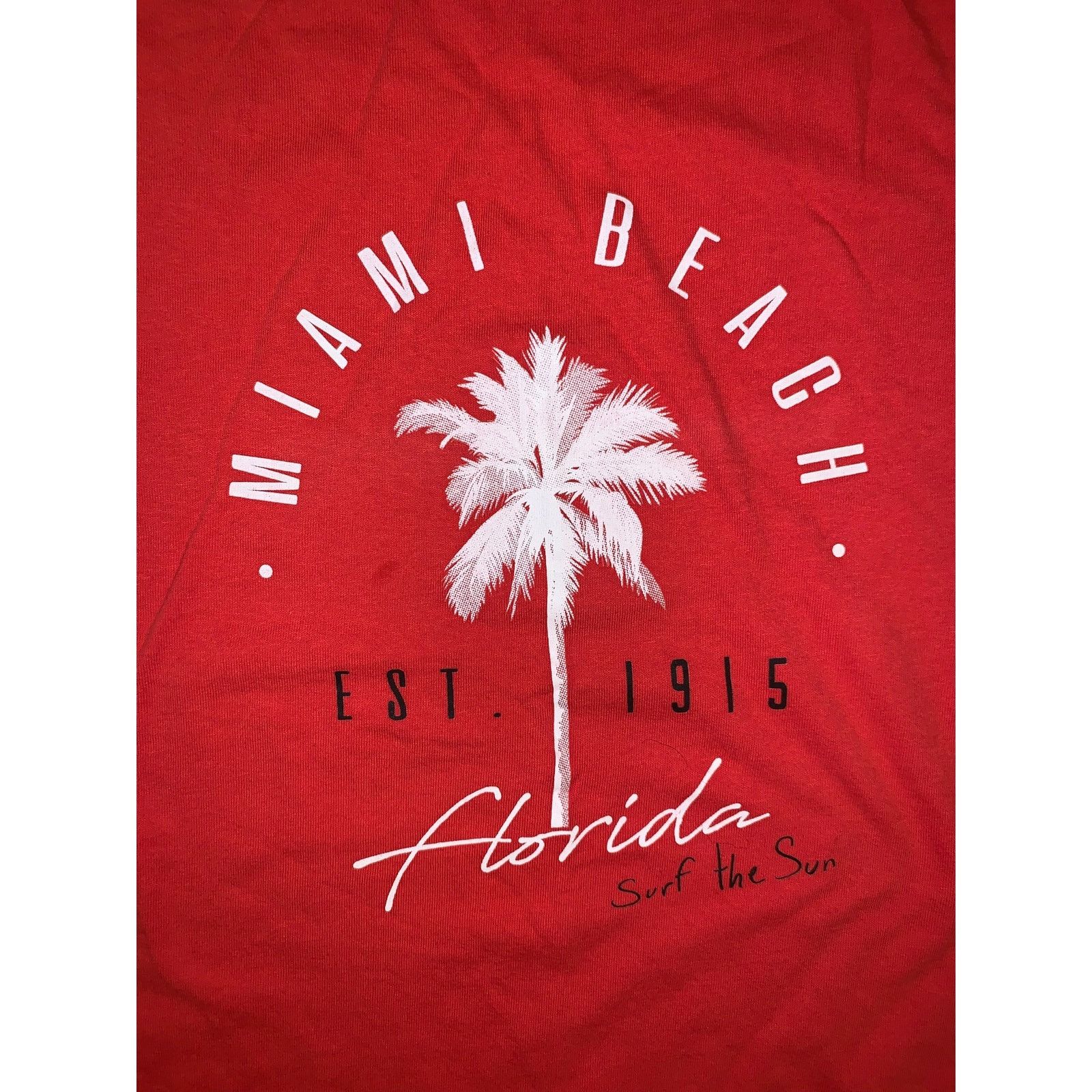 Other Miami Beach Florida Red Graphic T Shirt XL Tropical Vacation Size US XL / EU 56 / 4 - 3 Thumbnail