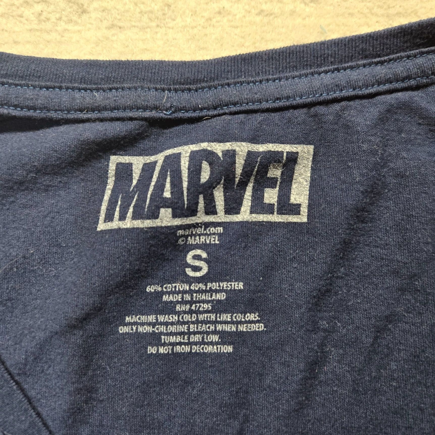 Vintage Marvel Captain America Shirt Blue Shield Universal First Avengers S Small Size S / US 4 / IT 40 - 2 Thumbnail