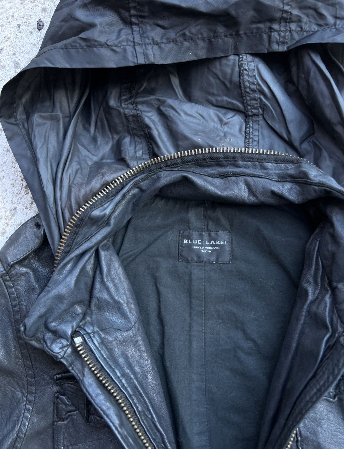 Rick Owens Japanese Brand Blue Label Real Leather Military Jacket Size M / US 6-8 / IT 42-44 - 5 Thumbnail