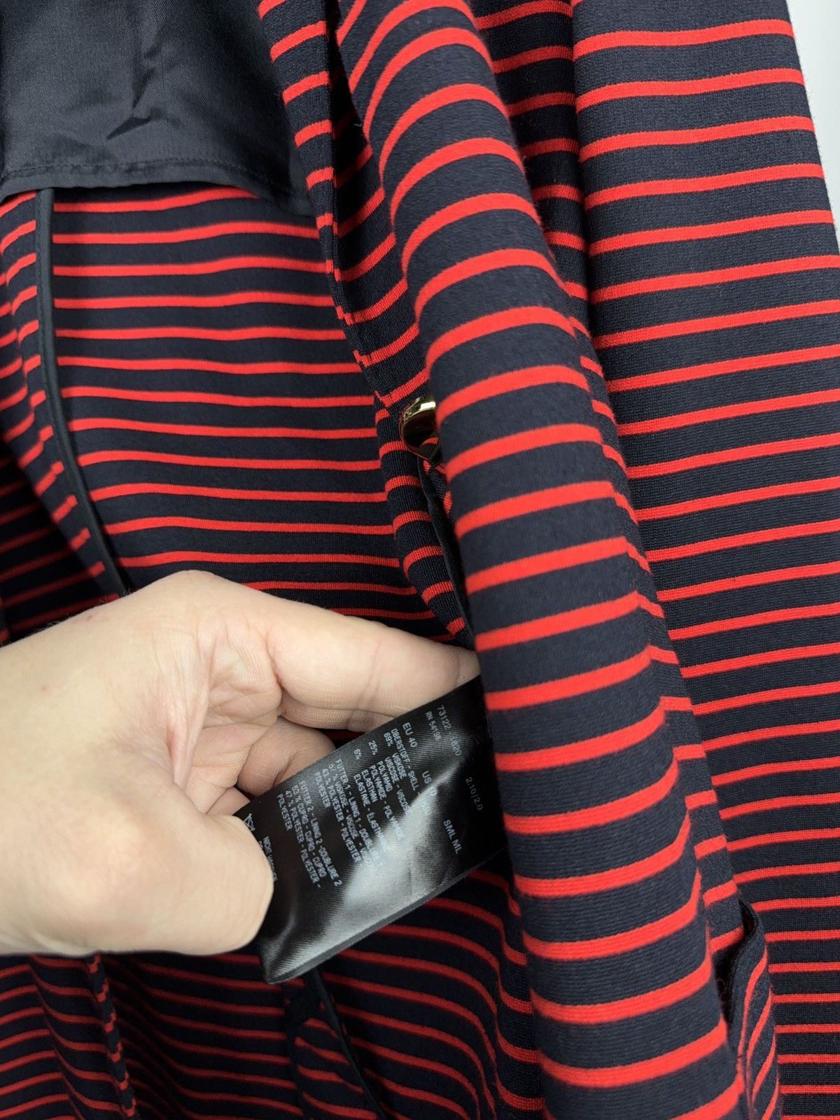 Bogner Luxury 00s Bogner Navy Red Striped Stretch Blazer EU 40 M/L Size M / US 6-8 / IT 42-44 - 8 Thumbnail