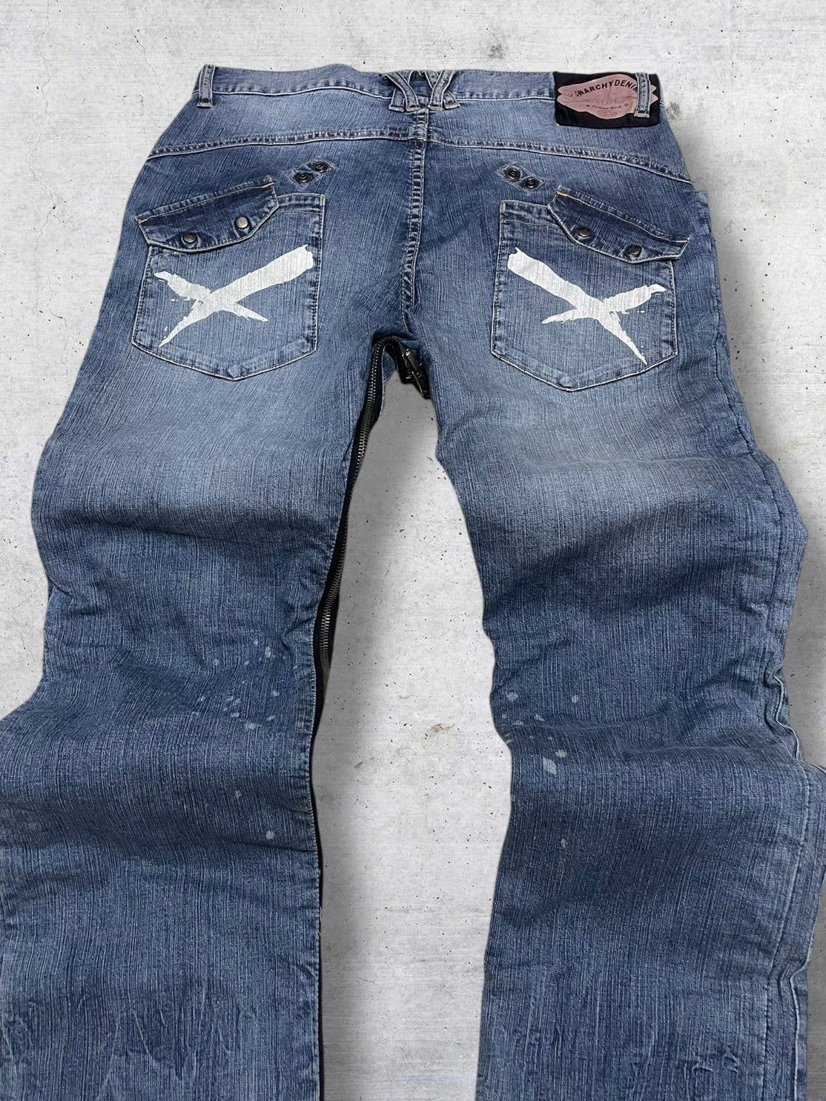 PPFM VINTAGE PPFM DESIGNER JAPAN ARCHIVE ANARCHY REVERSIBLE DENIM Size US 32 / EU 48 - 12 Thumbnail