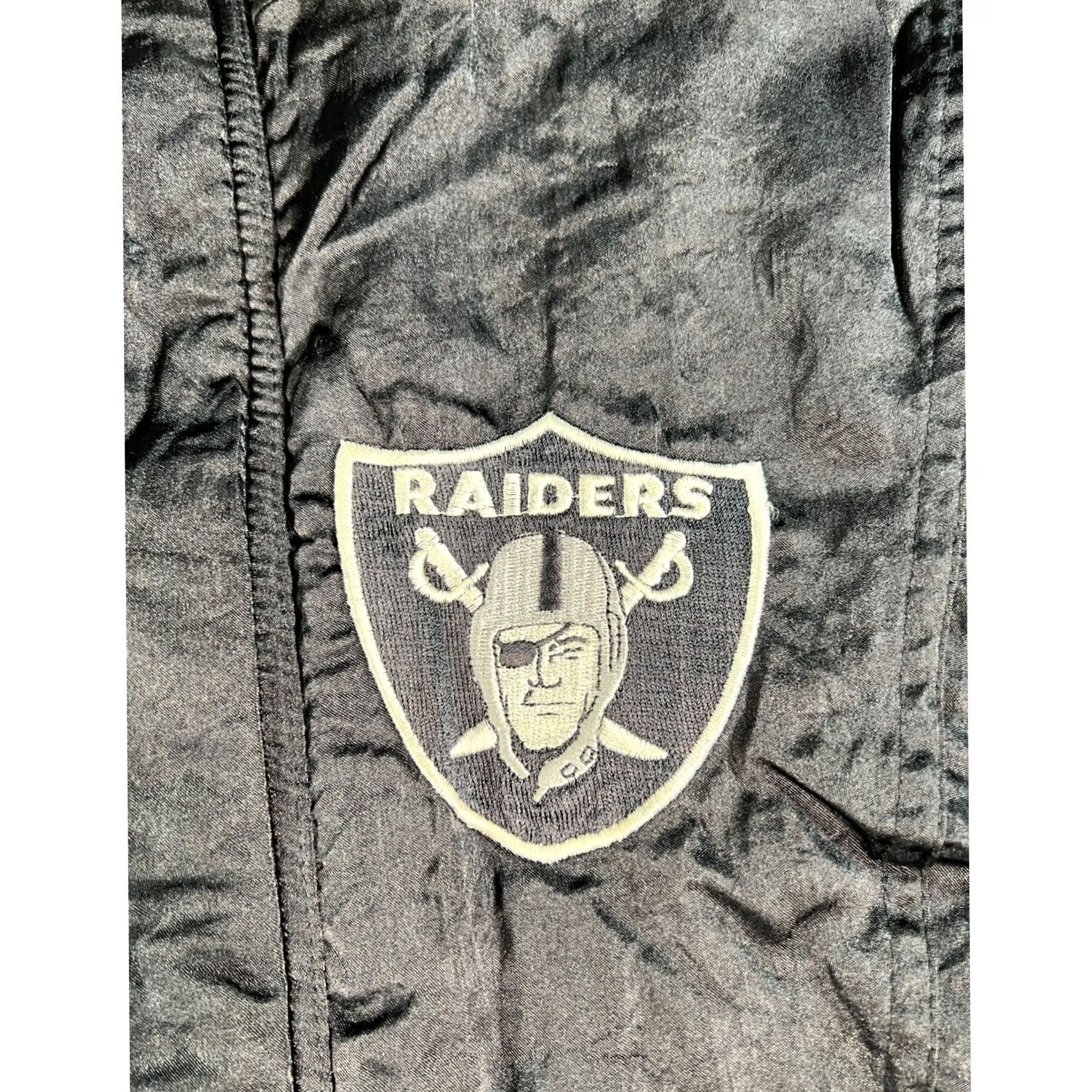 Vintage VINTAGE Apex One Raiders Jacket Mens Small Black 90s Windbreaker Quilted Lining Size US S / EU 44-46 / 1 - 4 Thumbnail