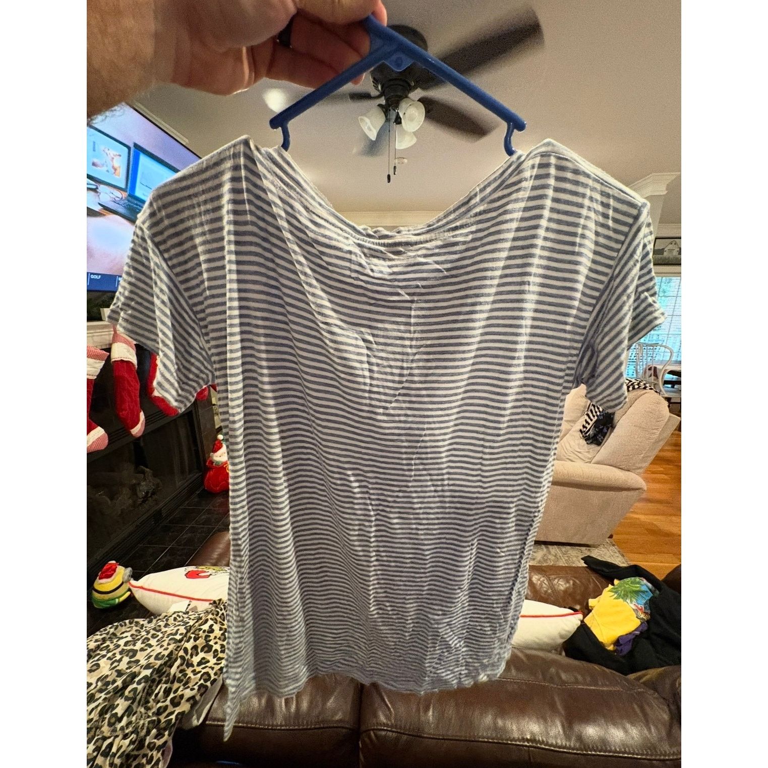 Loft LOFT Blue White Striped Short Sleeve Tee Women’s XS 0–2 Size XS / US 0-2 / IT 36-38 - 4 Thumbnail
