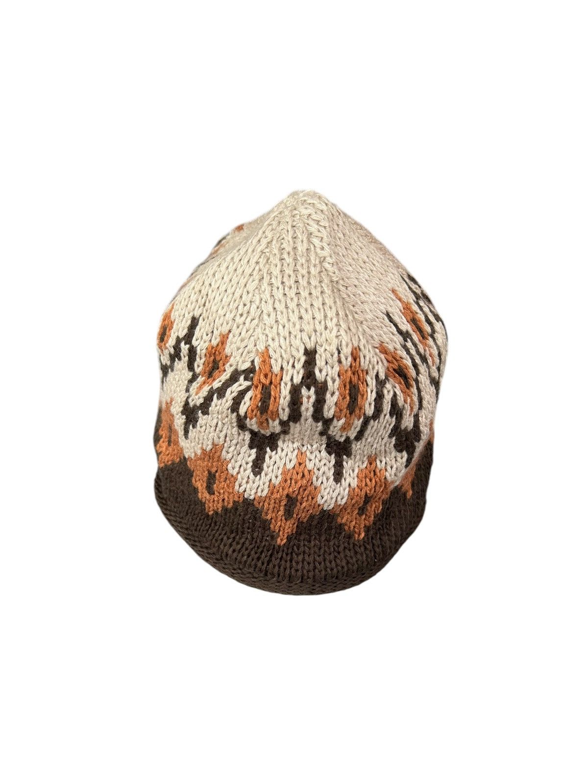 Japanese Brand × Kapital × Vintage Columbia Crochet Knitt Rare Design Beanie Hats☠️☠️ Size ONE SIZE - 3 Thumbnail