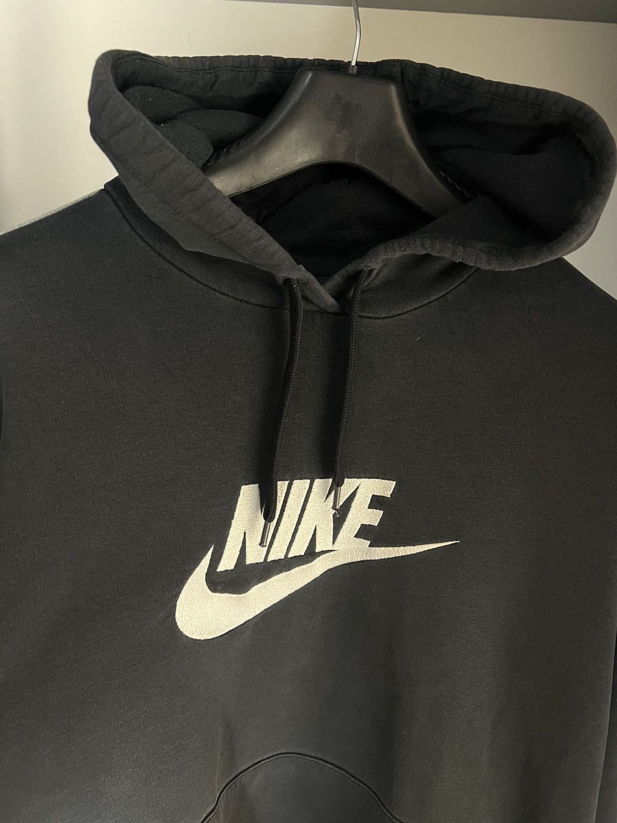 Nike × Vintage VERY RARE NIKE BIG LOGO SWOOSH HOODIE DRILL JAPAN STYLE 90s Size US XL / EU 56 / 4 - 3 Thumbnail