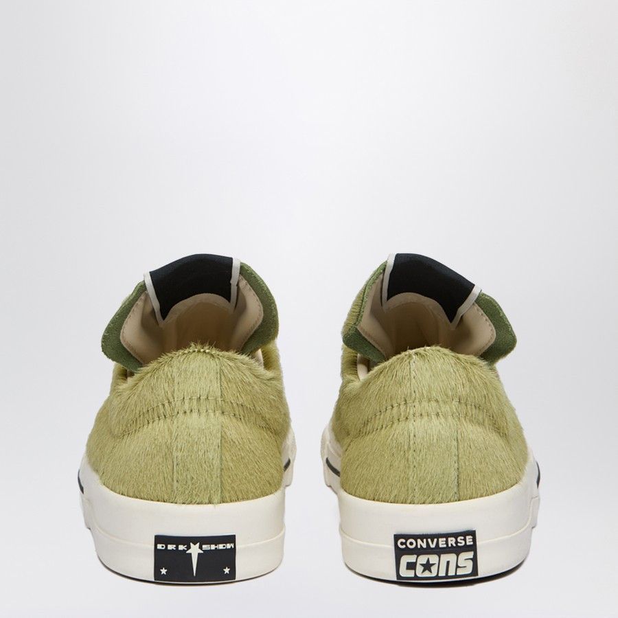 Converse × Rick Owens Drkshdw o1d2blof0226 Low-Top Sneakers in Acid Green Size US 7.5 / EU 40-41 - 4 Thumbnail