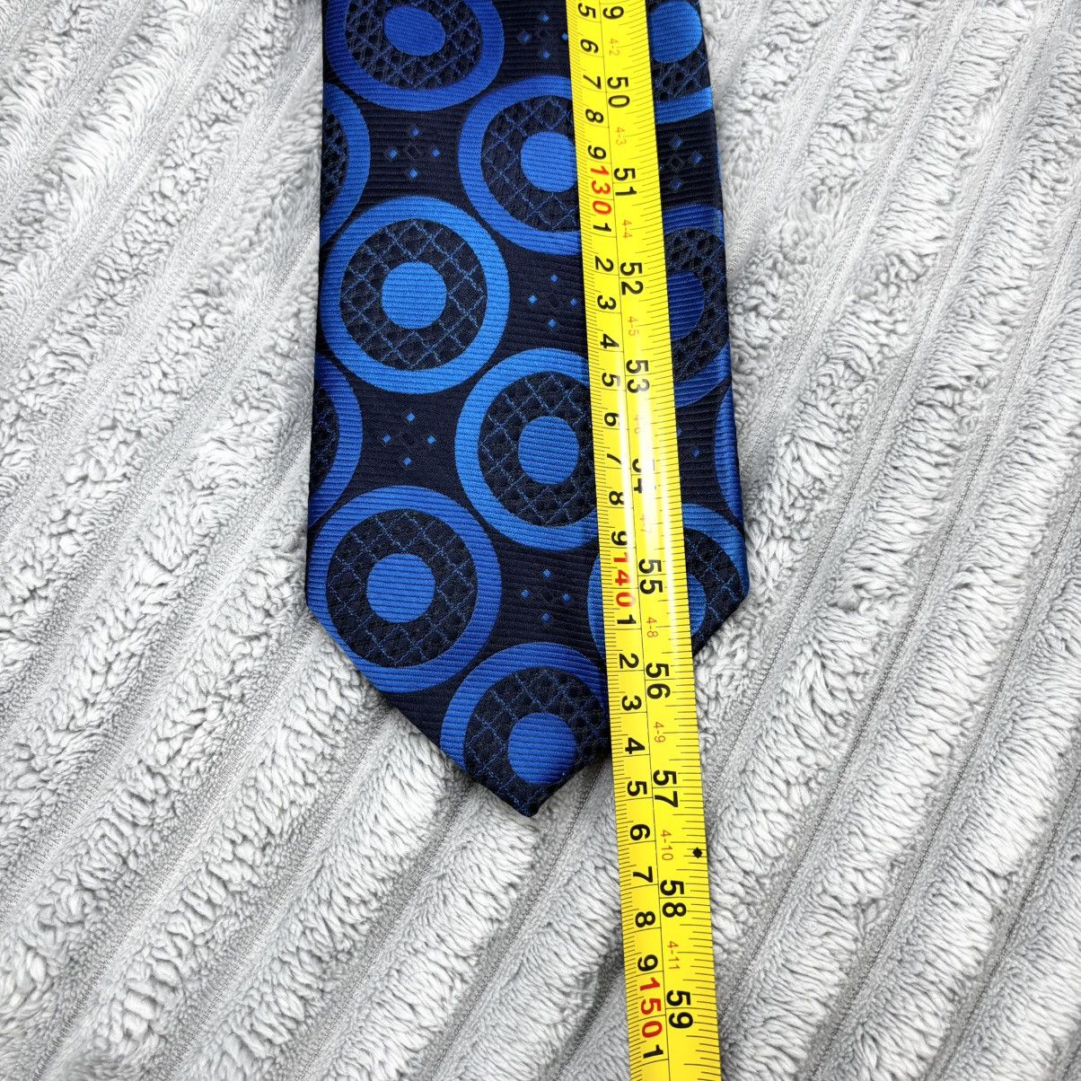 Oleg Cassini Lyttons by Oleg Cassini Burma Blue Circle men’s 57 “ tie Size ONE SIZE - 4 Thumbnail