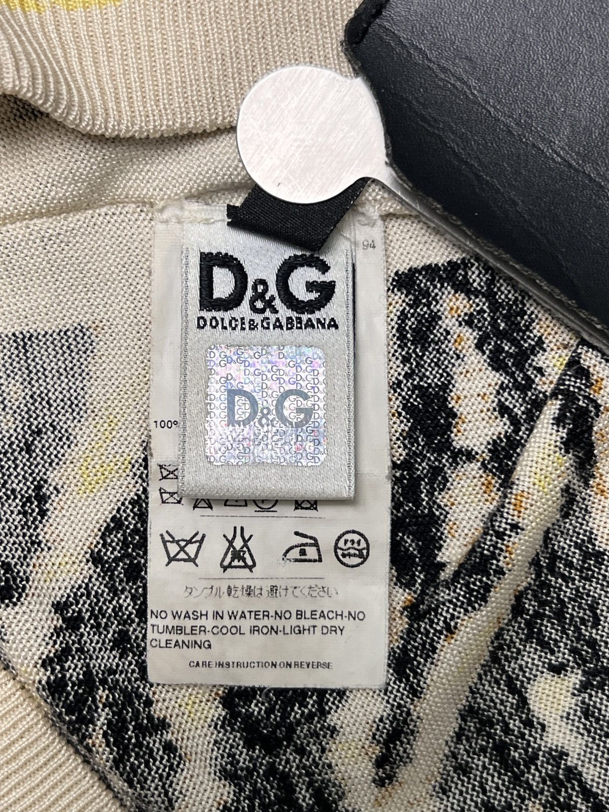 Dolce & Gabbana Dolce&Gabbana by D&G Tiger Pattern Knit Short Sleeve Size S / US 4 / IT 40 - 10 Thumbnail