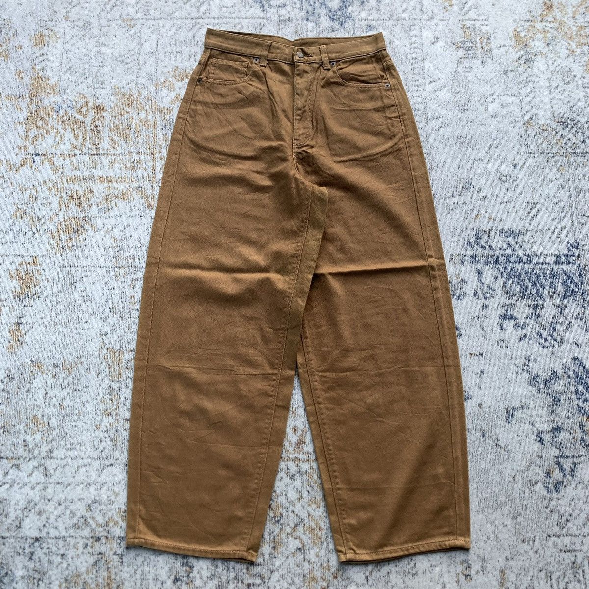 Christophe Lemaire × Lemaire × Uniqlo Rare Lemaire Uniqlo Wide Denim Pants Size US 30 / EU 46 - 1 Thumbnail