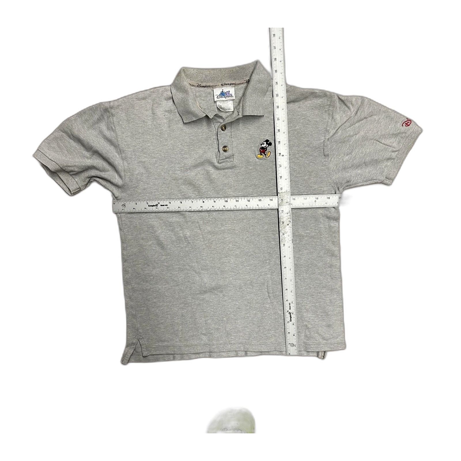 Disney Disneyland Resrots Mens Polo Mickey Embroidered Small Gray Size US S / EU 44-46 / 1 - 3 Thumbnail