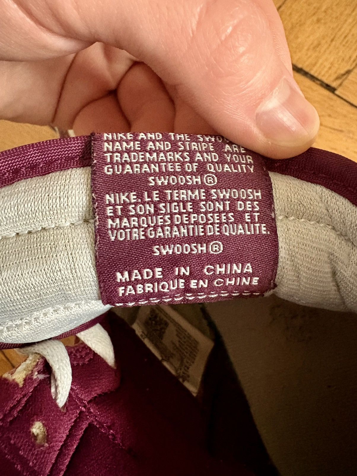 Jordan Brand Jordan 1 High Bordeaux Burgundy Size US 8.5 / EU 41-42 - 4 Thumbnail