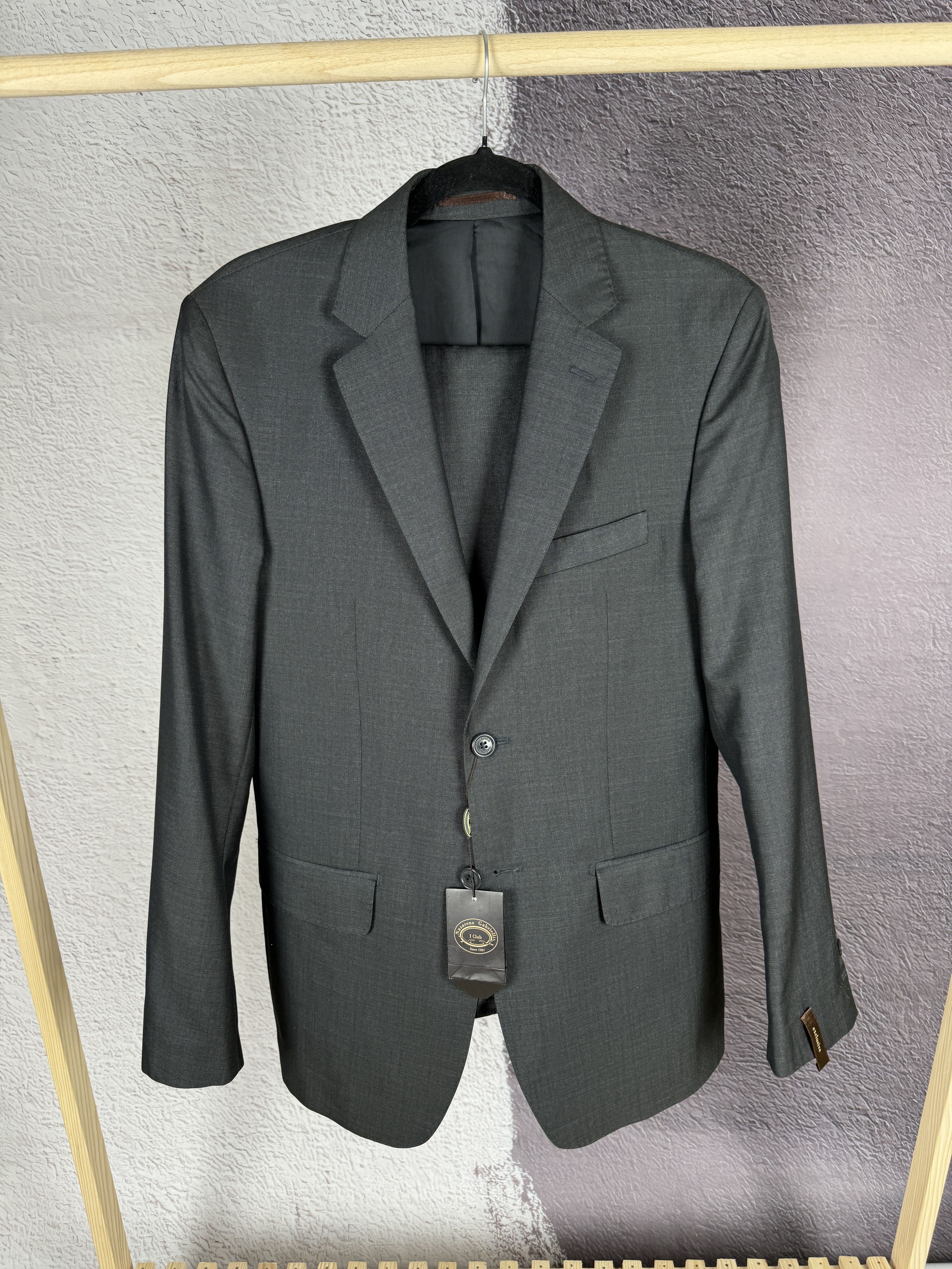 Nazareno Gabrielli BNWT Nazareno Gabrielli 2 pcs Panda grey 2 button wool suit Size 38R - 1 Thumbnail