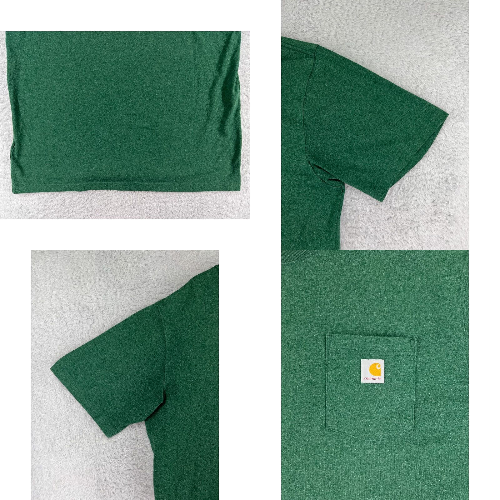 Carhartt Carhartt Shirt Men Extra Large Green Short Sleeve Pocket Crew Neck Cotton Blend T-Shirt Embroidered Logo Size US XL / EU 56 / 4 - 8 Thumbnail
