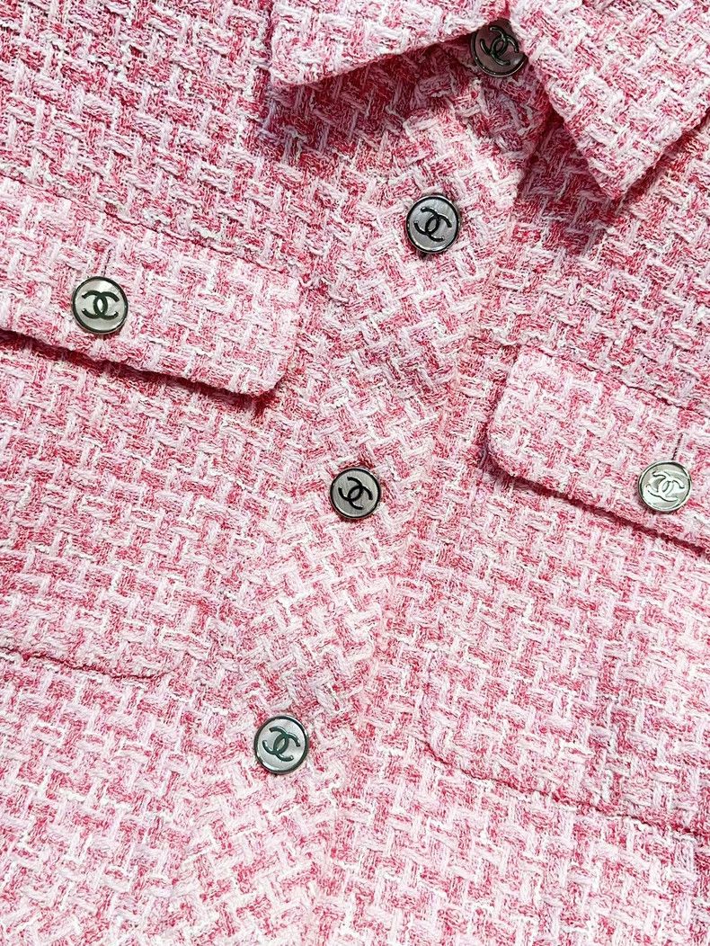 Chanel Chanel 23P pink braided short jacket Size XS / US 0-2 / IT 36-38 - 5 Thumbnail