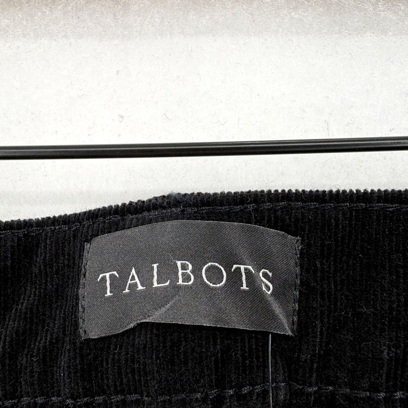 Talbots Talbots Black Corduroy Dress Pants Womens 14 Slimming Stretch NWT Pockets Flat Front 30in Inseam Size 36" / US 14 / IT 50 - 4 Thumbnail