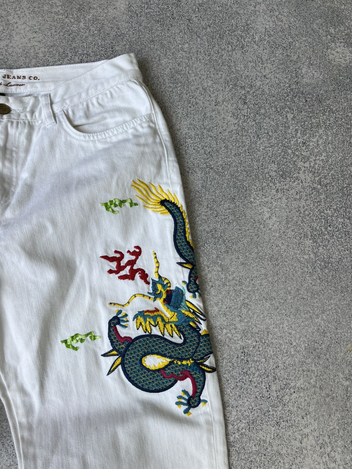 Ralph Lauren × Vintage Vintage Ralph Lauren Women’s Chinese Dragon pants Size 26" / US 2 / IT 38 - 6 Thumbnail