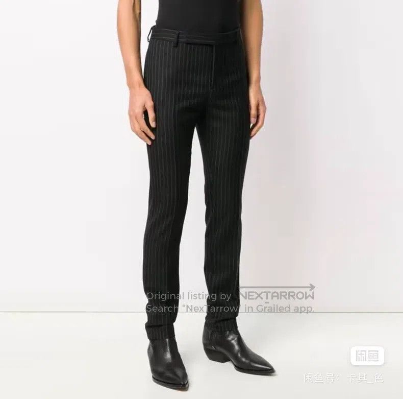 Saint Laurent Paris Saint Laurent Paris Wool Slim Fit Trousers Size US 32 / EU 48 - 2 Thumbnail