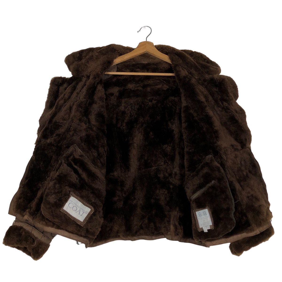 Vintage 🔥Vtg Genuine Suede Shearling Natural Peau Laine Bomber Size US M / EU 48-50 / 2 - 11 Thumbnail