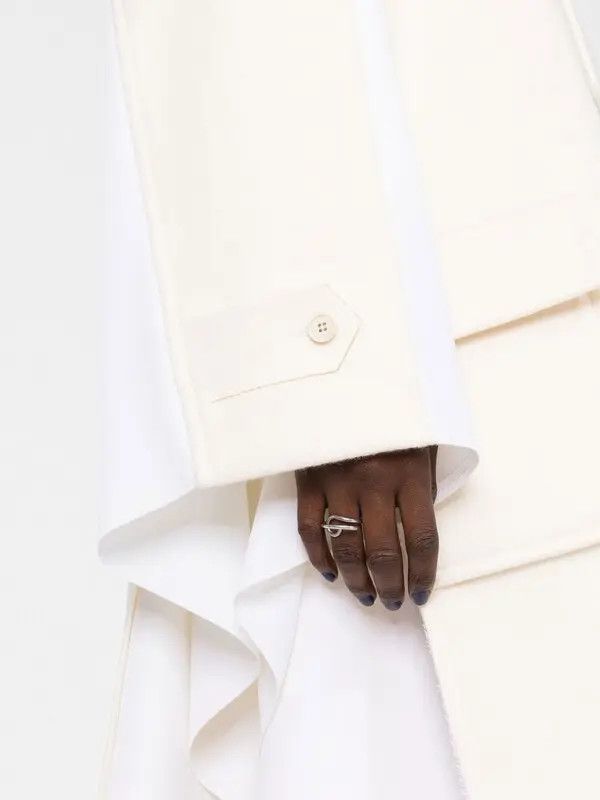 Maison Margiela o1y0625 Coat in White/Light Beige Size XS / US 0-2 / IT 36-38 - 2 Thumbnail