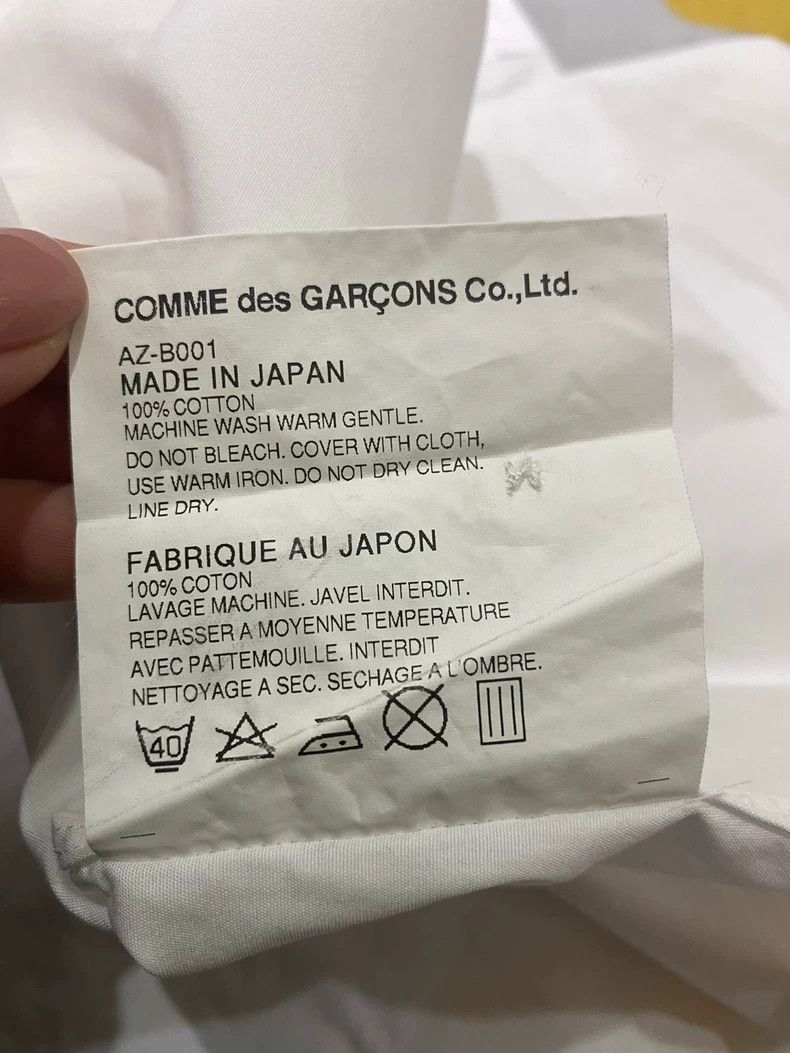Comme des Garcons Comme Des Garcons Red heart white shirt Size S / US 4 / IT 40 - 6 Thumbnail