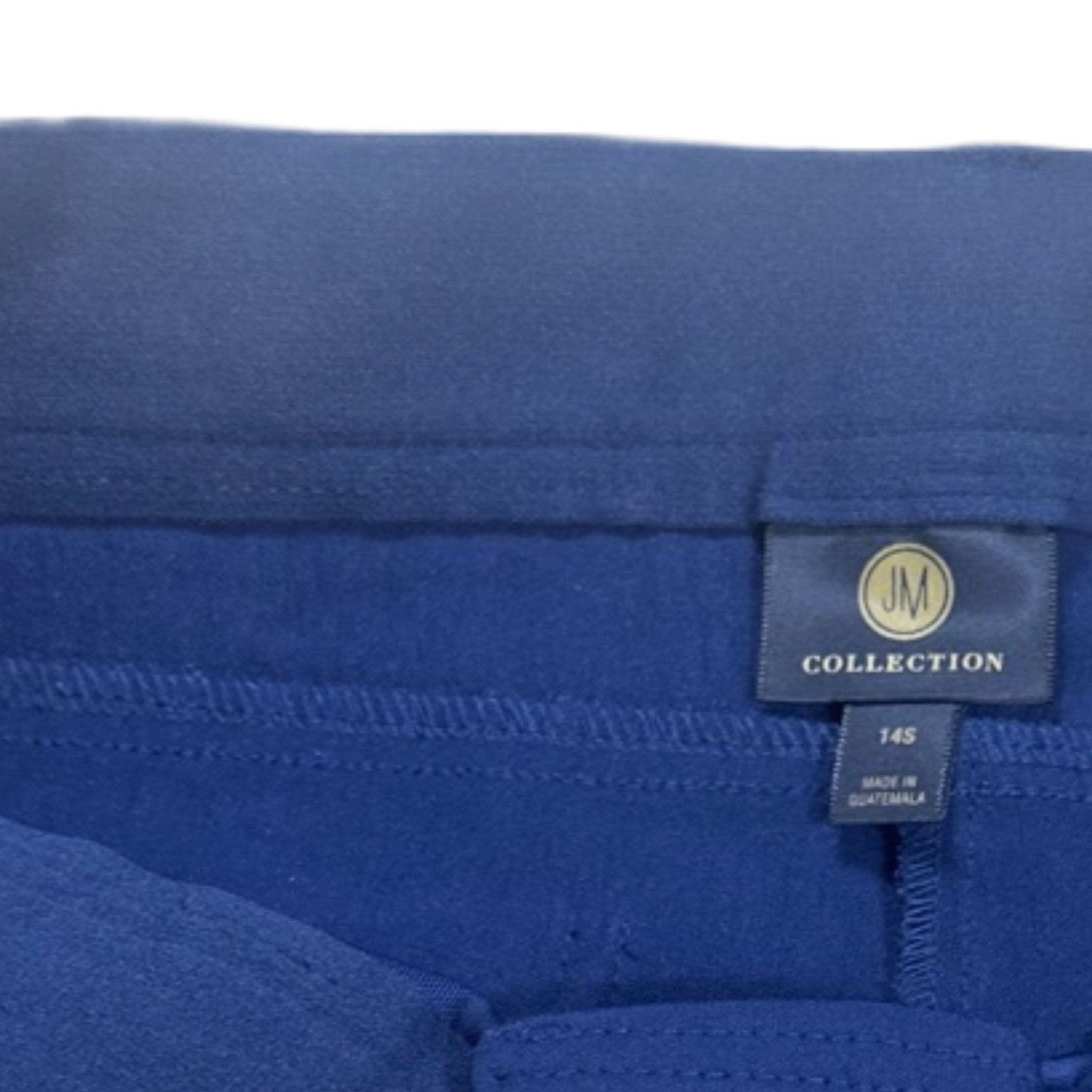 JM Collection NWT JM Collection Straight Leg Pants Navy Blue Size 14S Size 36" / US 14 / IT 50 - 5 Thumbnail