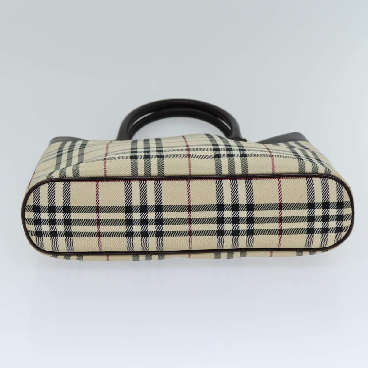 Burberry Burberry Nova Check Hand Bag Canvas Beige Size ONE SIZE - 5 Thumbnail