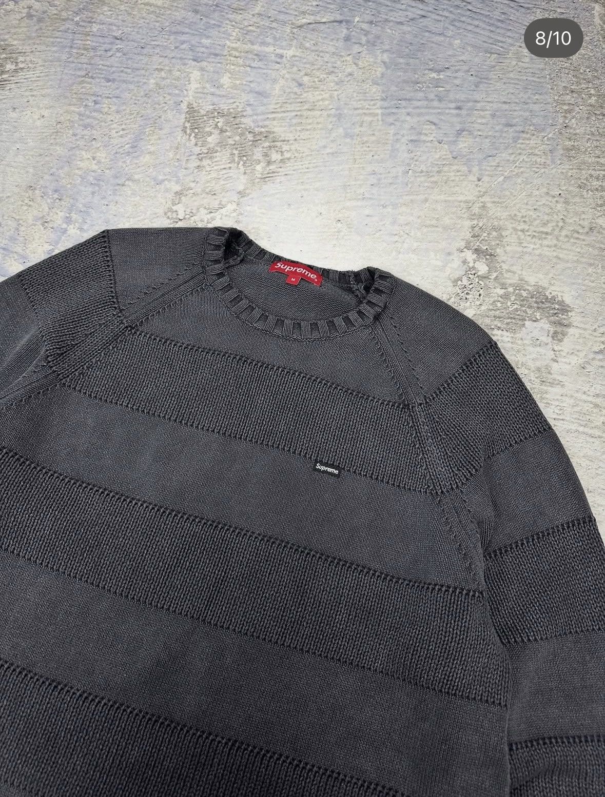 Supreme Supreme garment dyed knitted sweater mens grey Size US M / EU 48-50 / 2 - 7 Thumbnail
