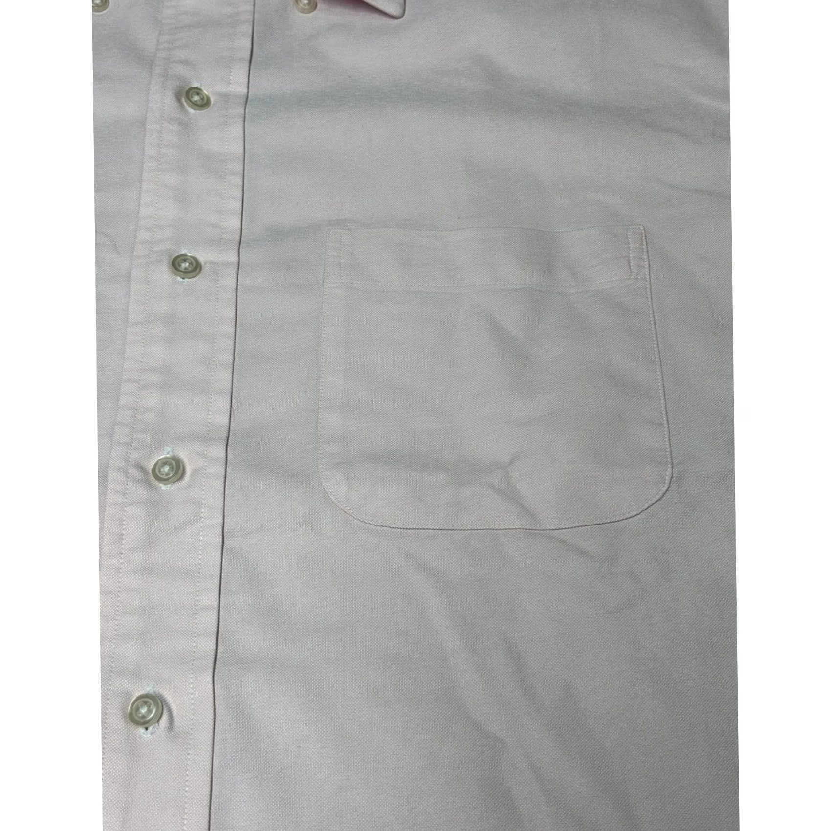 Proper Cloth Proper Cloth Clark Light Pink Oxford Cloth Dress Shirt 18.5 x 37 Cotton PCF529 Women? Size 48R - 2 Thumbnail
