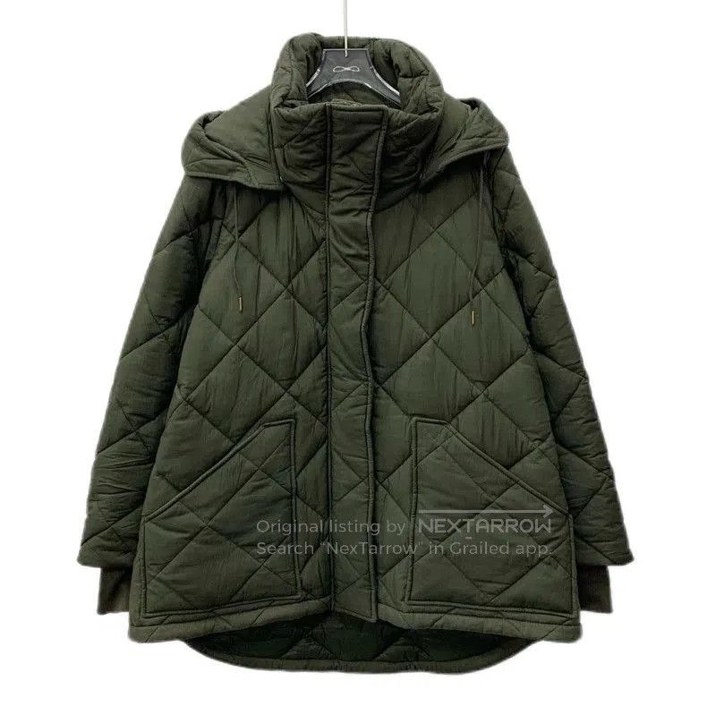 Burberry Burberry Quilted Green Cotton Coat. Size US S / EU 44-46 / 1 - 1 Thumbnail
