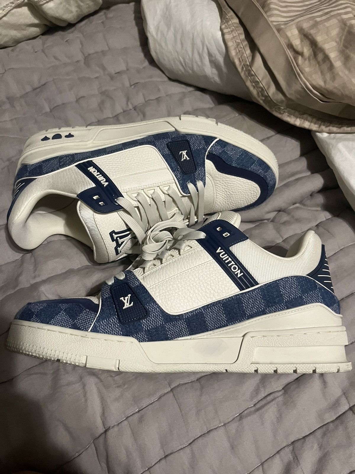 Louis Vuitton Louis Vuitton Denim Trainers Size US 10 / EU 43 - 8 Thumbnail