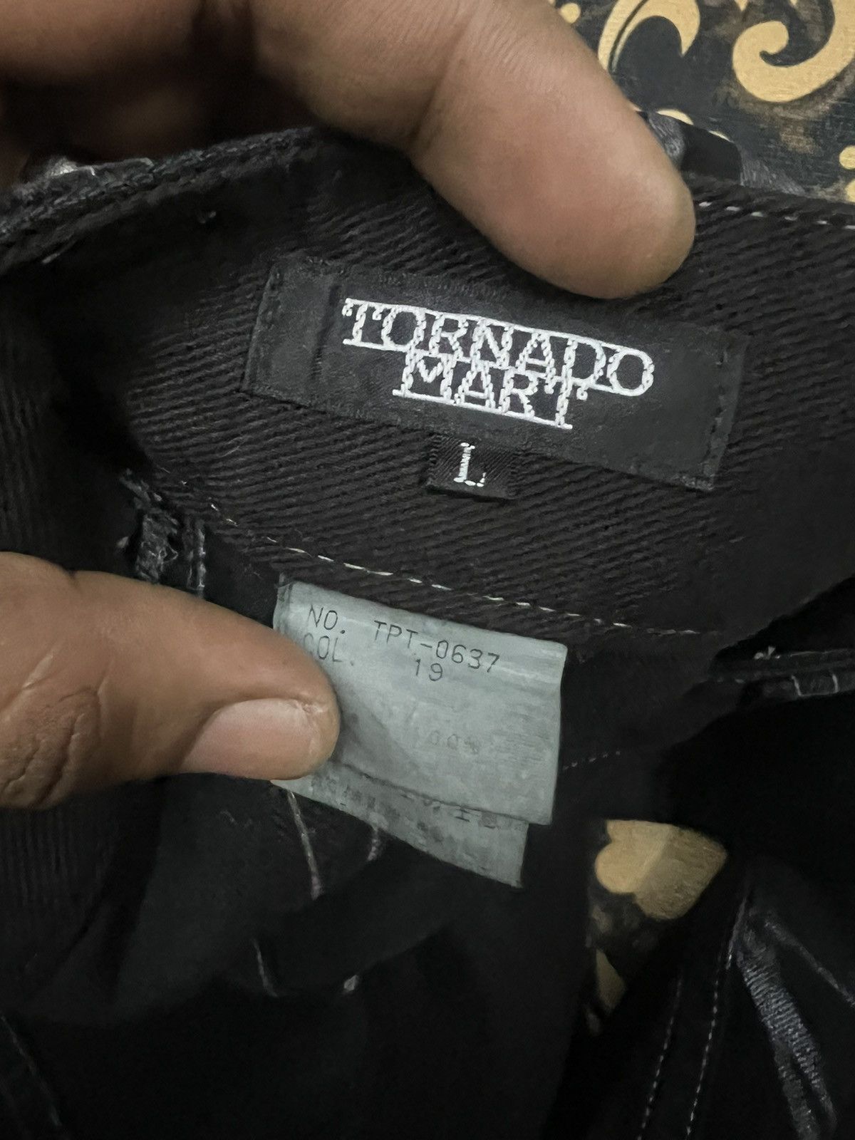 If Six Was Nine FLARED🔥TORNADO MART BLACK DENIM DISTRESSED DENIM PANT Size US 30 / EU 46 - 9 Thumbnail