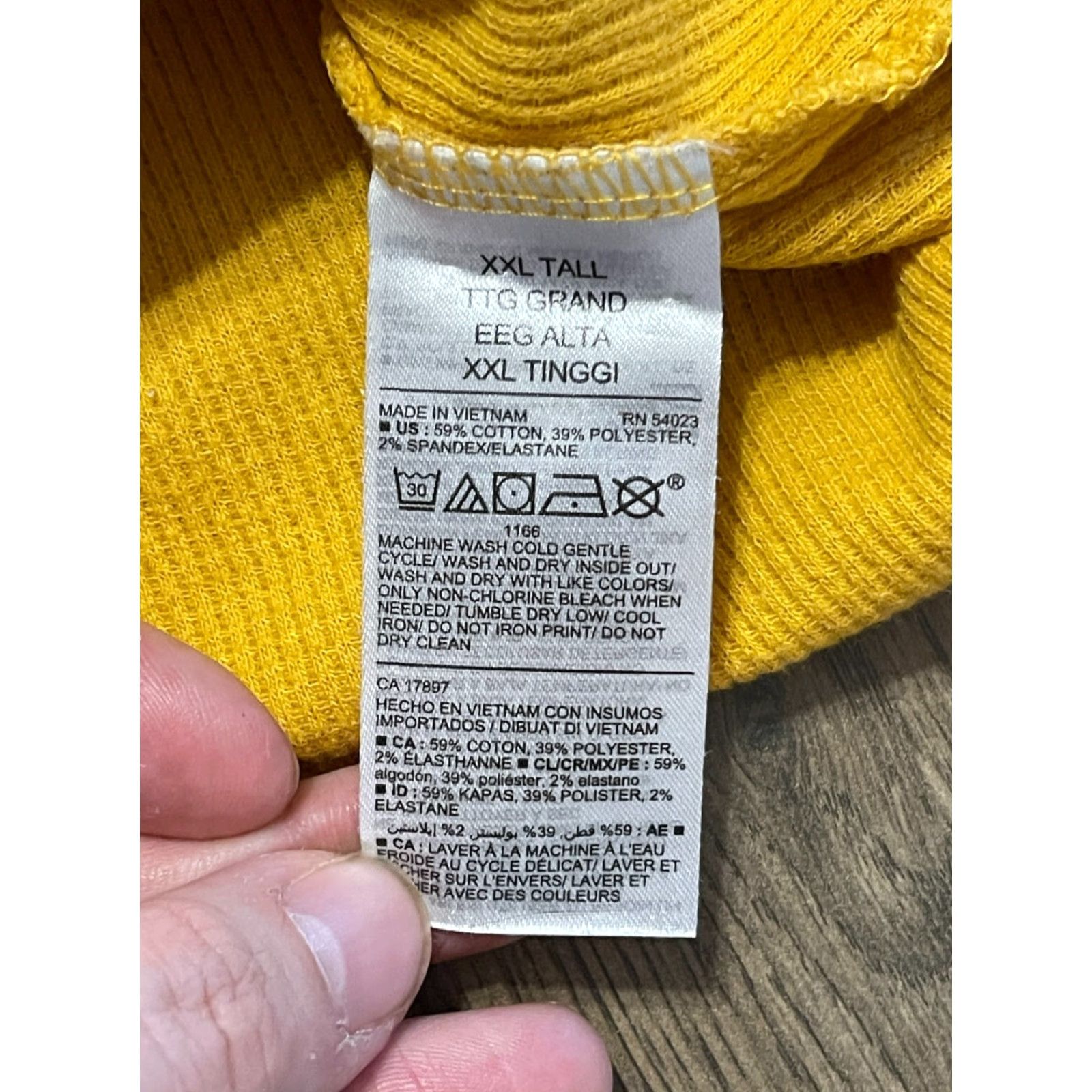 Old Navy Old Navy Shirt, Women's Size XXL Tall, Yellow, Long Sleeve, COZY VIBES Size XXL / US 16-18 / IT 52-54 - 7 Thumbnail