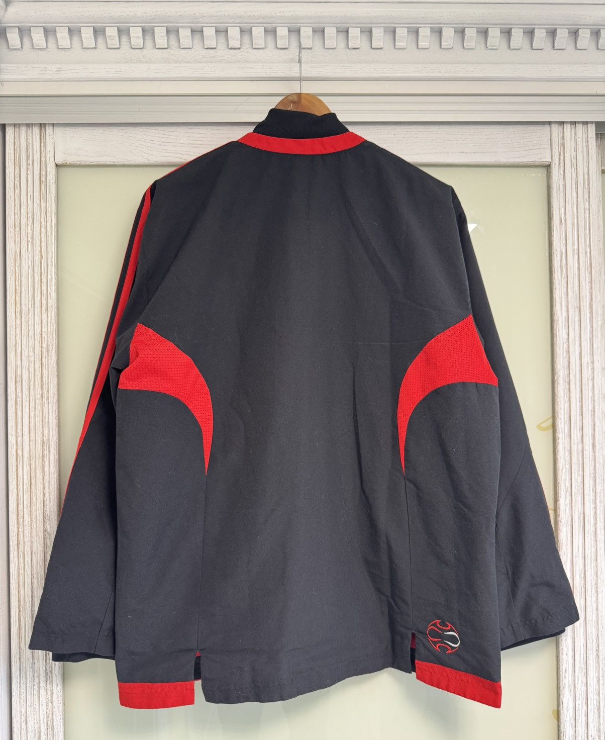 Adidas Vintage Milan 2007-2008 Soccer Track Jacket Tracksuit Top Size US L / EU 52-54 / 3 - 2 Thumbnail