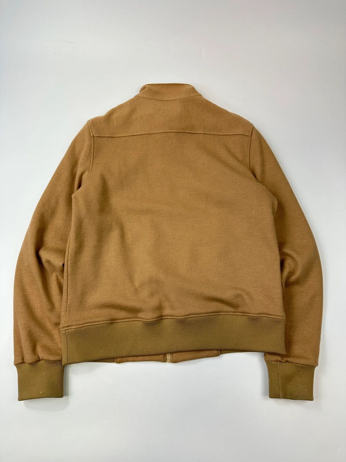 Prada Prada Milano FW2000 Beige Brown Wool & Leather Bomber Jacket Size US M / EU 48-50 / 2 - 6 Thumbnail