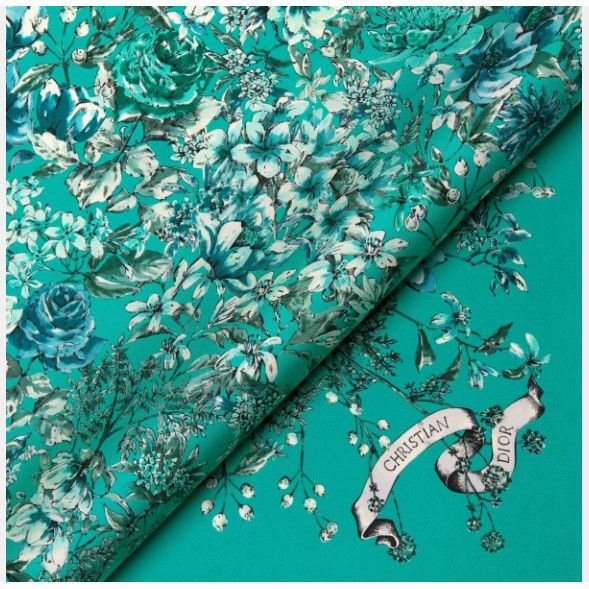 Dior o1w1db11024 Size: OS / D-Floral 90 Square Scarf Size ONE SIZE - 4 Thumbnail