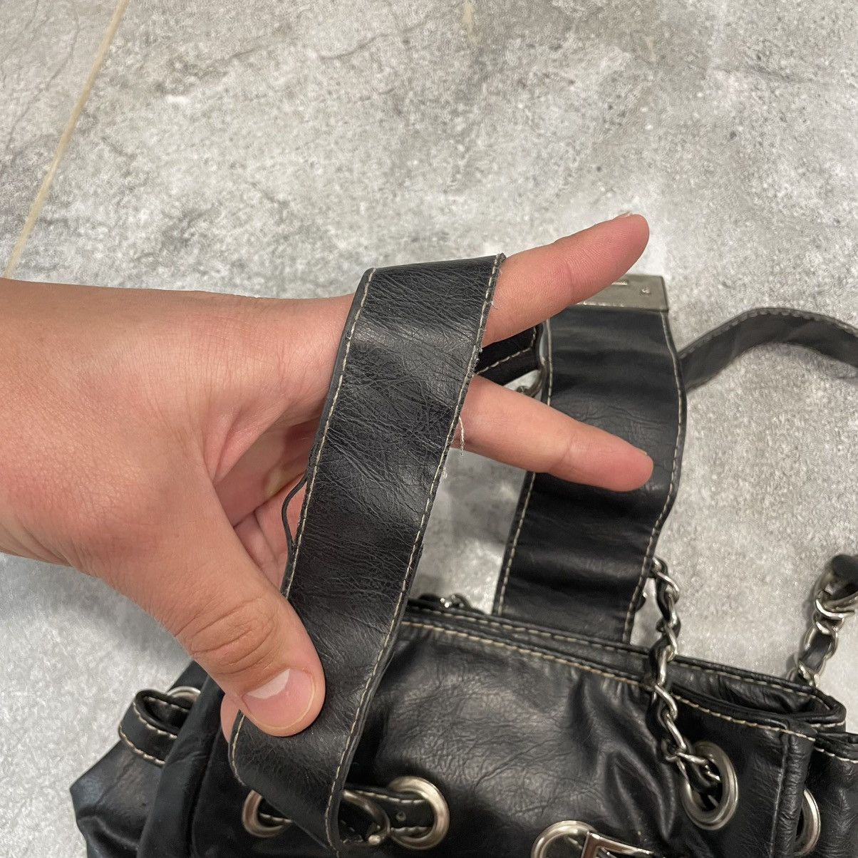 Japanese Brand × Jimmy Choo Jimmy Choo y2k Backpack bag luxury cyber punk chrome goth Size ONE SIZE - 4 Thumbnail