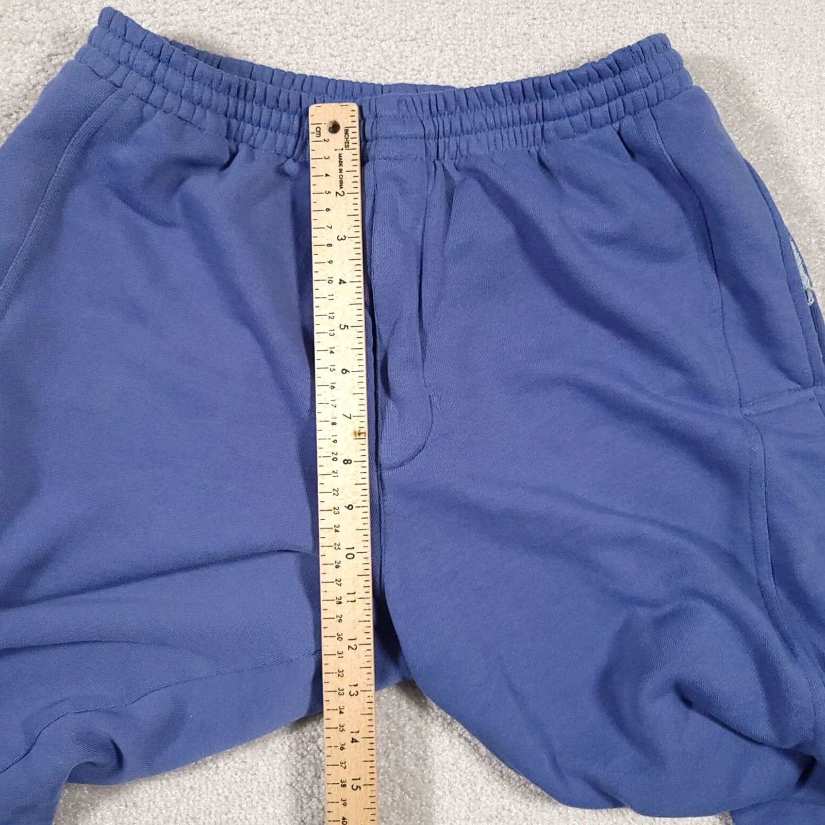 London Fog London Fog Pants Mens Medium Blue Jogger Sweatpants Pockets Elastic Waist Zipper Size US 31 - 6 Thumbnail