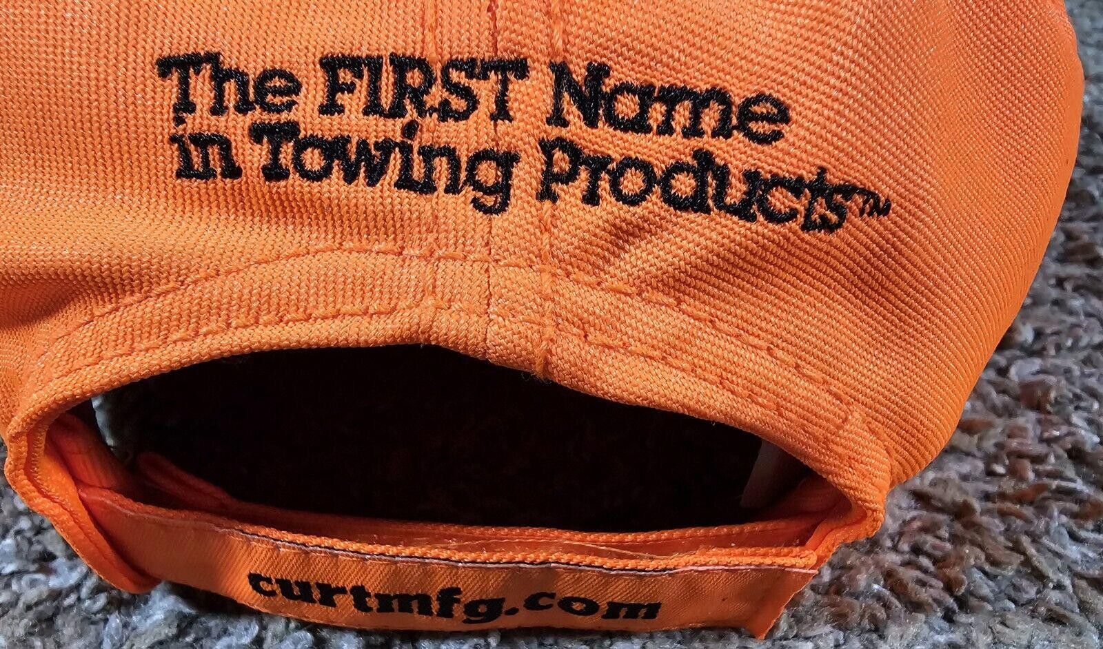 Designer CURT mfg Orange OSFA strapback Hat Size ONE SIZE - 6 Thumbnail