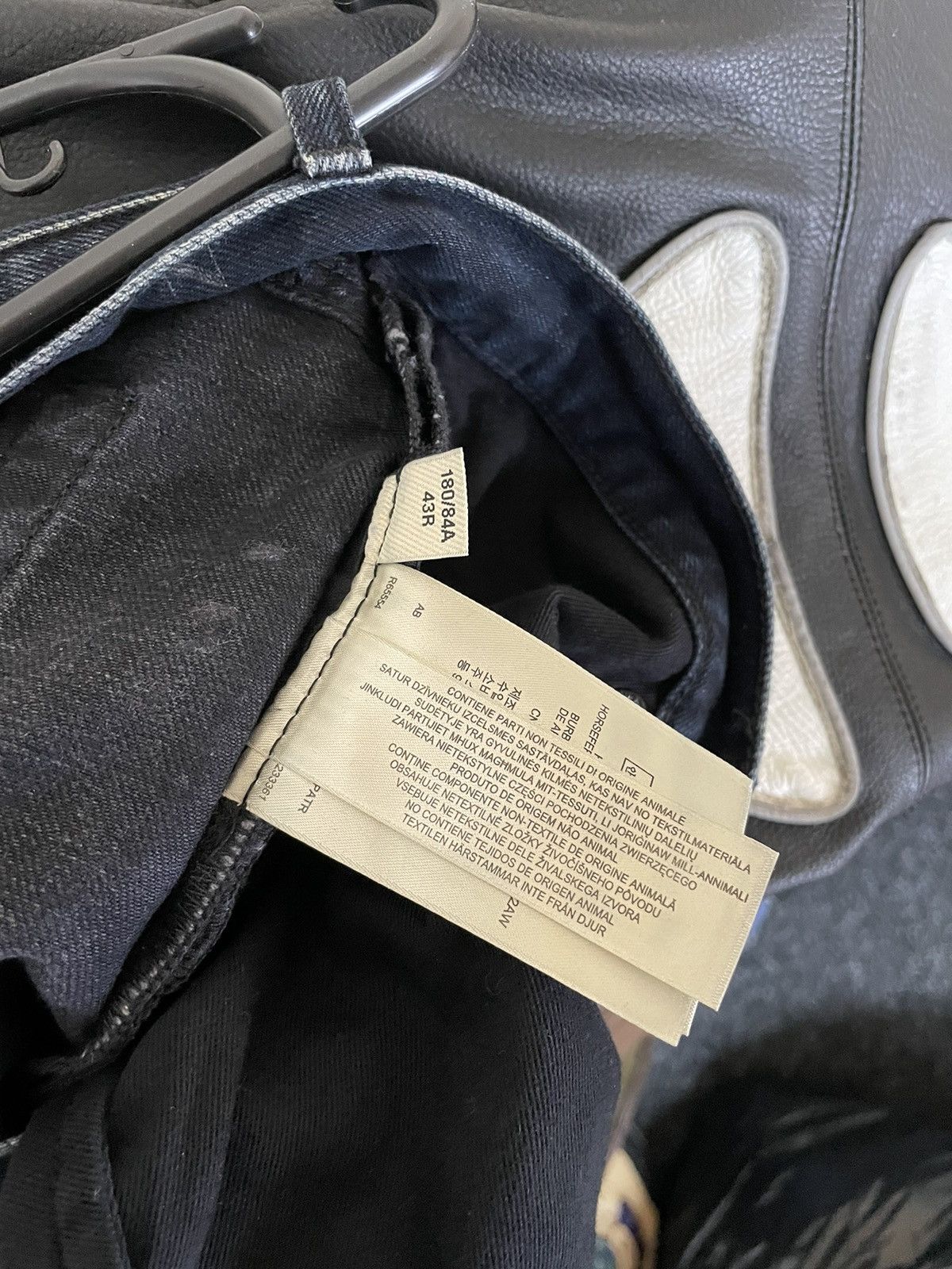 Burberry × Japanese Brand Burberry black Denim Jeans Pants old money brit nova check Size US 33 - 7 Thumbnail