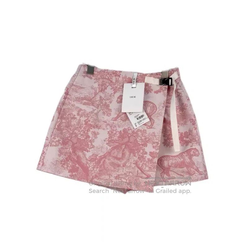 Dior Dior Pink jungle animal function style skirt pants Size 25" / US 0 / IT 36 - 1 Thumbnail