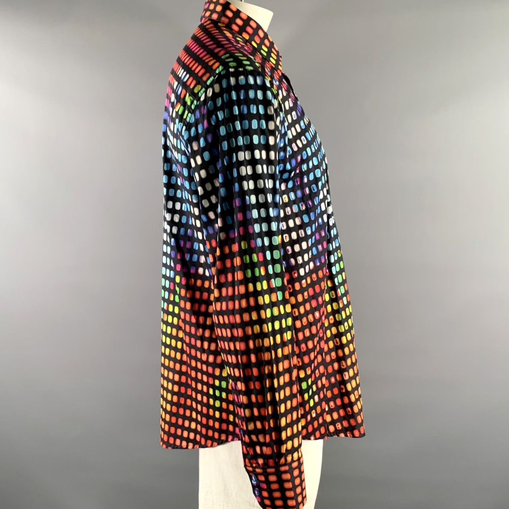 Robert Graham ROBERT GRAHAM Size XXL Black Polka Dot Cotton Long Sleeve Shirt Size US XXL / EU 58 / 5 - 3 Thumbnail