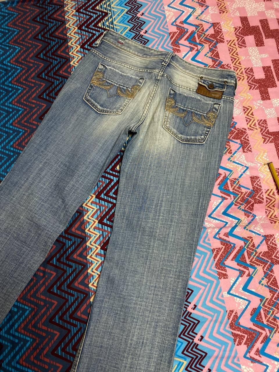 Diesel × Vintage Vintage Y2K Diesel jeans denim faded stretwear style size 28 Size 28" / US 6 / IT 42 - 13 Thumbnail