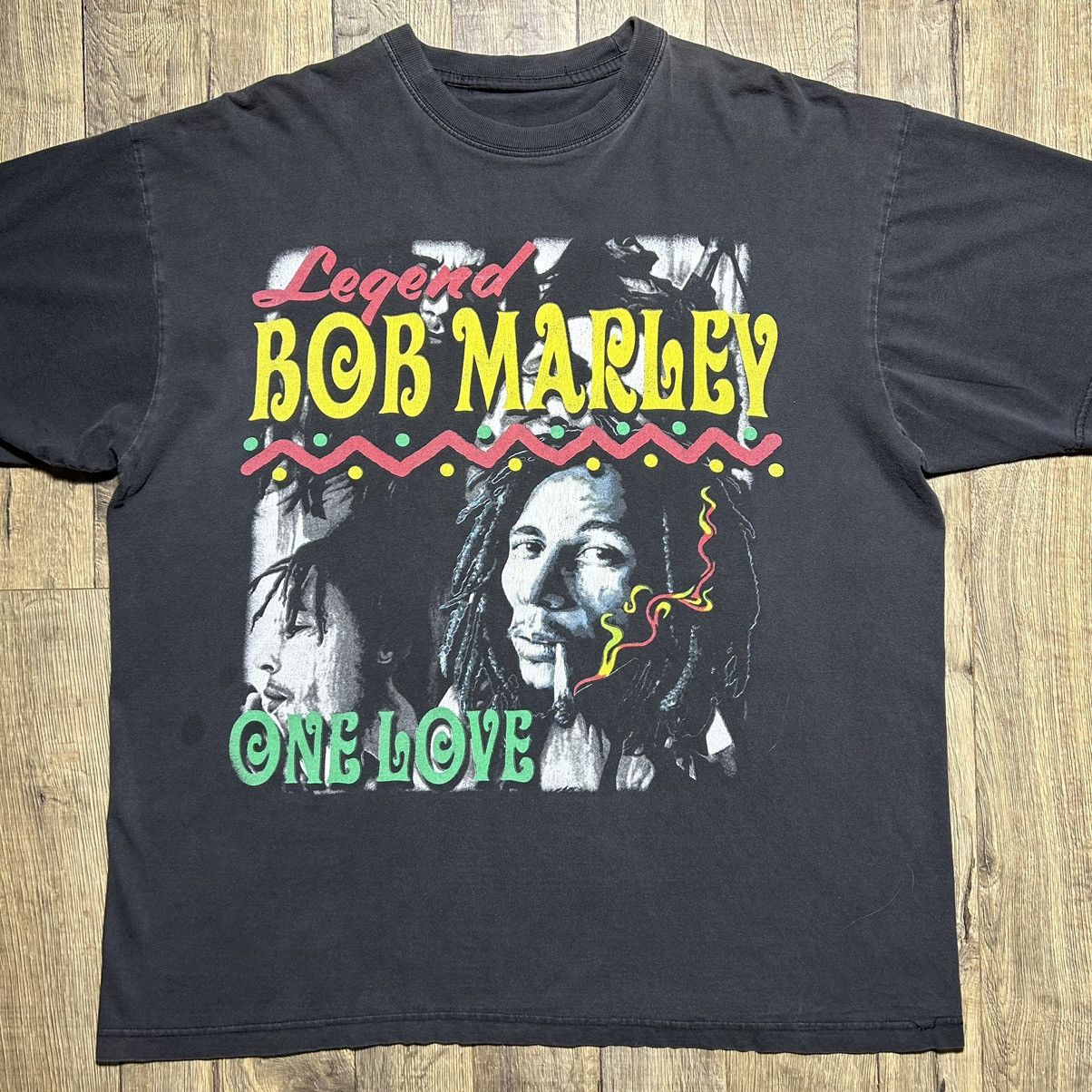 Bob Marley × Vintage Vintage 90s Bob Marley One Love Rap T Shirt Men’s XL Music Size US XL / EU 56 / 4 - 2 Thumbnail