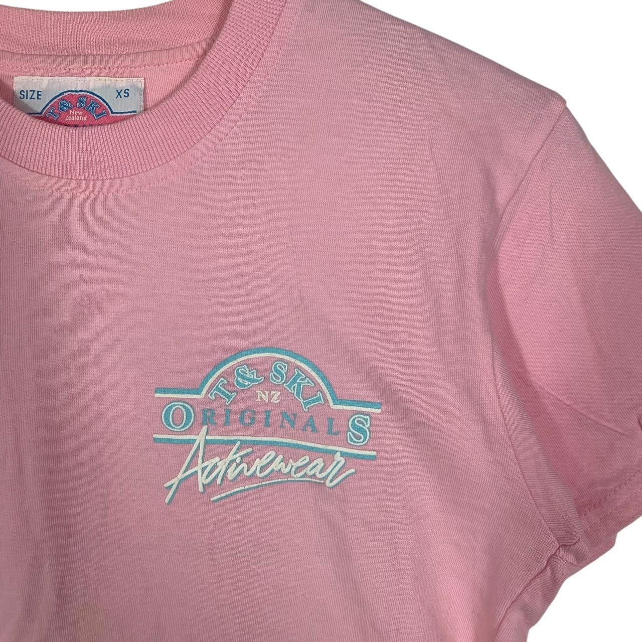 Vintage Vintage T & SKI NEW ZEALAND Activewear Pink Tee Shirt Top Size XS / US 0-2 / IT 36-38 - 5 Thumbnail