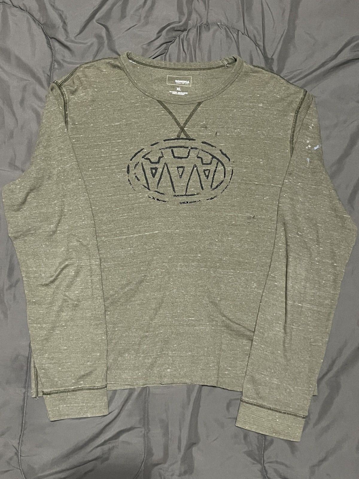 Other Instagram Brand Vintage Y2K Military Green Cropped Thermal Size US XL / EU 56 / 4 - 1 Thumbnail