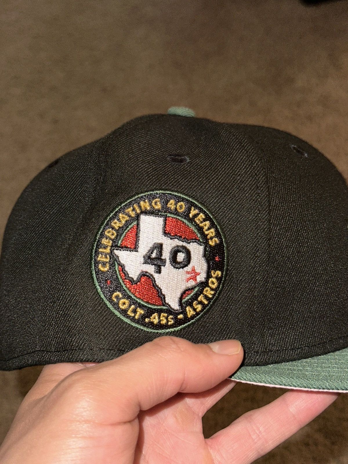 New Era HAT CLUB Houston Astros Pinky 40th Anniv. Patch Size 7 3/8 Size ONE SIZE - 2 Thumbnail