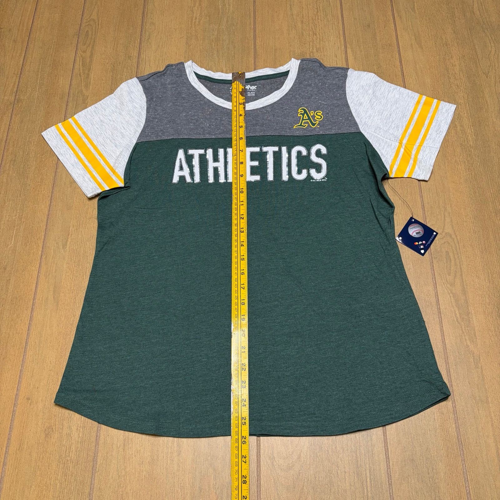 G-III Oakland Athletics Women’s XL Shirt G-III 4Her MLB Green NWT Size XL / US 12-14 / IT 48-50 - 5 Thumbnail