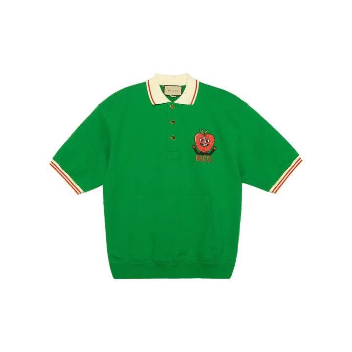 Gucci Gucci Gucci SS22 Pablo Delcielo Apple Polo Shirt -2506 Size US S / EU 44-46 / 1 - 1 Thumbnail